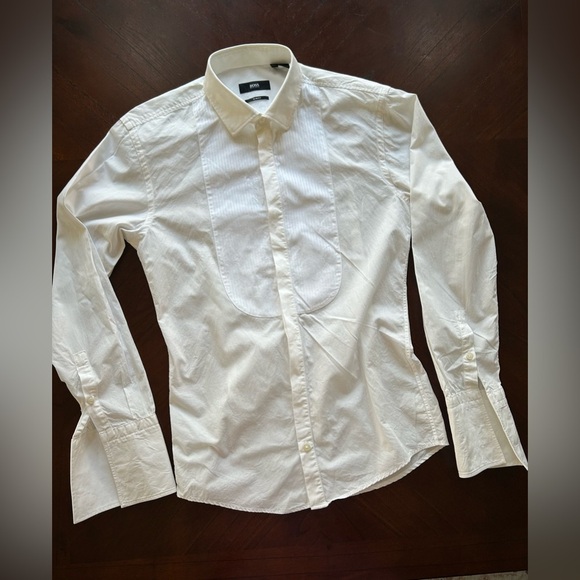 Boss Tops - Boss Cream Dress Shirt
